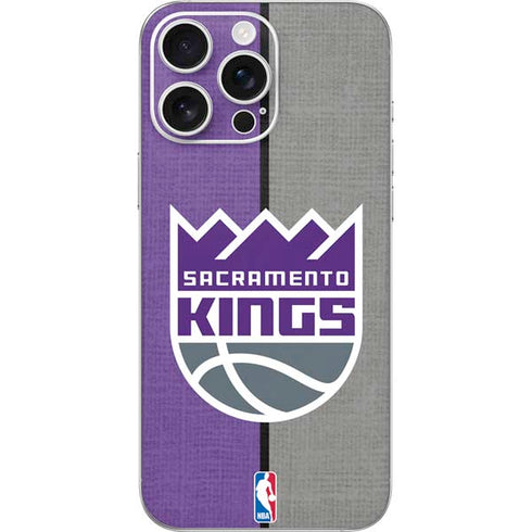 NBA Sacramento Kings Split Canvas iPhone 16 Pro Max Skin