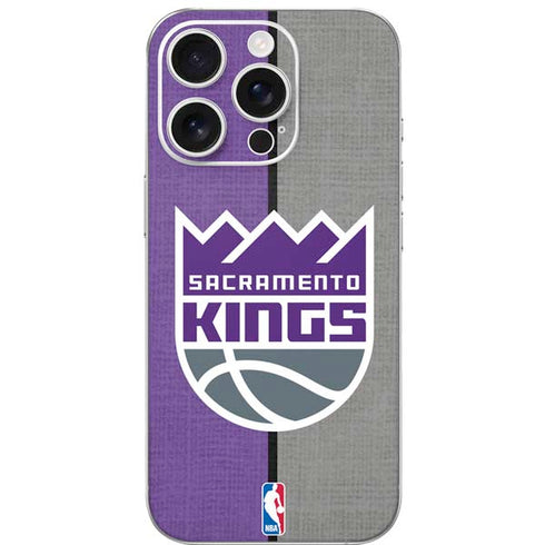 NBA Sacramento Kings Split Canvas iPhone 16 Pro Skin