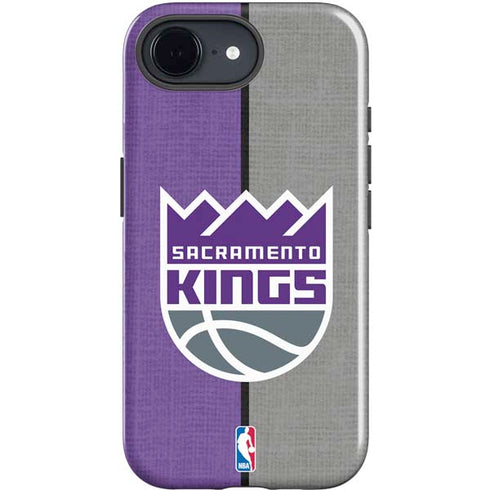 NBA Sacramento Kings Split Canvas iPhone 16e Impact Case
