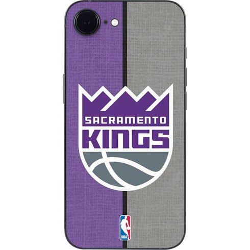NBA Sacramento Kings Split Canvas iPhone 16e Skin
