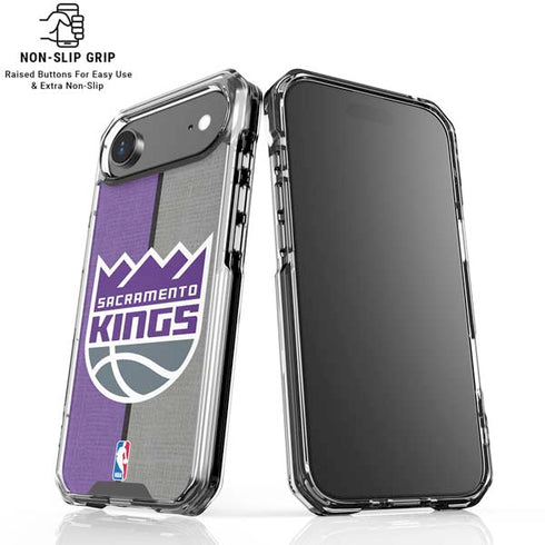NBA Sacramento Kings Split Canvas iPhone 17 Air Clear Case