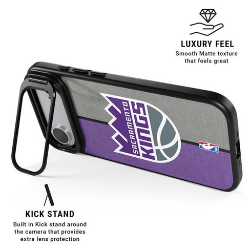 NBA Sacramento Kings Split Canvas iPhone 17 Air Kickstand Case