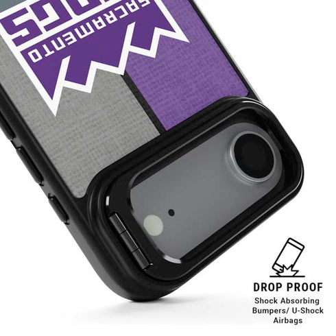 NBA Sacramento Kings Split Canvas iPhone 17 Air Kickstand Case