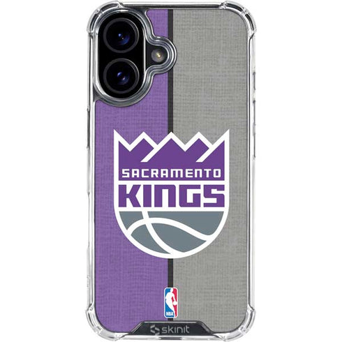 NBA Sacramento Kings Split Canvas iPhone 17 Clear Case