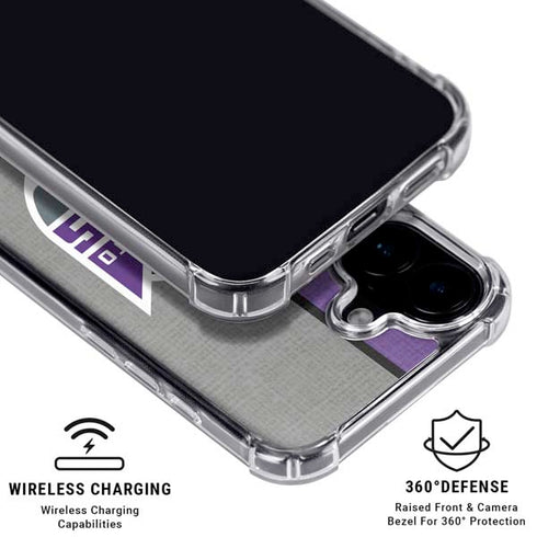 NBA Sacramento Kings Split Canvas iPhone 17 Clear Case