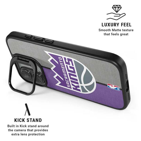 NBA Sacramento Kings Split Canvas iPhone 17 Kickstand Case