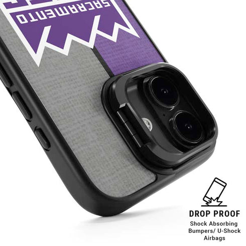 NBA Sacramento Kings Split Canvas iPhone 17 Kickstand Case