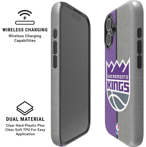 NBA Sacramento Kings Split Canvas iPhone 17 Magsafe Impact Case