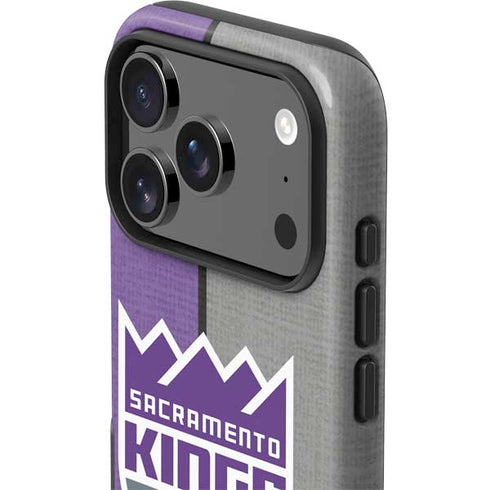 NBA Sacramento Kings Split Canvas iPhone 17 Pro Impact Case