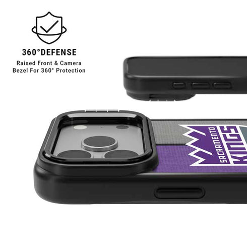 NBA Sacramento Kings Split Canvas iPhone 17 Pro Kickstand Case