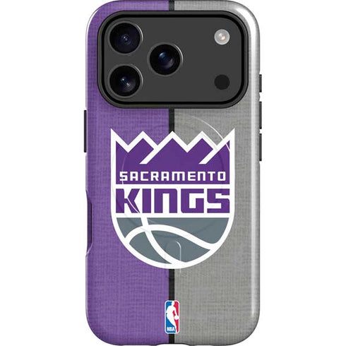 NBA Sacramento Kings Split Canvas iPhone 17 Pro Magsafe Impact Case
