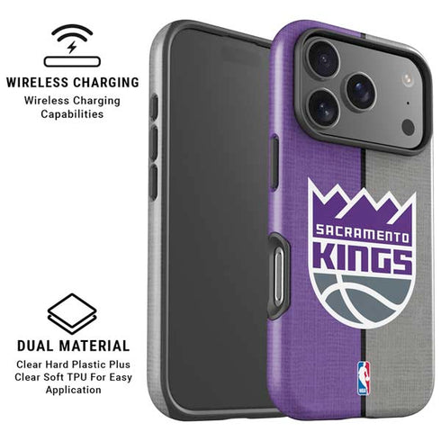 NBA Sacramento Kings Split Canvas iPhone 17 Pro Magsafe Impact Case