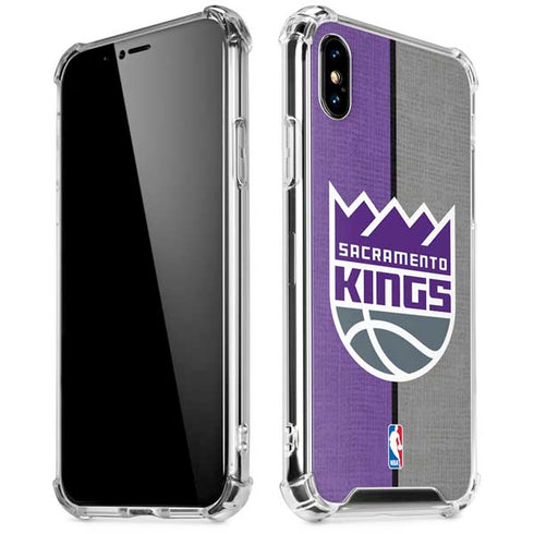 NBA Sacramento Kings Split Canvas iPhone X/XS Clear Case