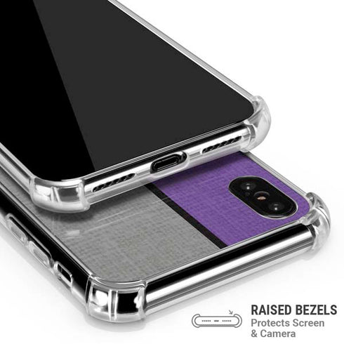 NBA Sacramento Kings Split Canvas iPhone X/XS Clear Case