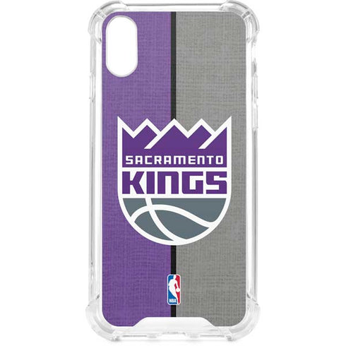 NBA Sacramento Kings Split Canvas iPhone XS Clear Case