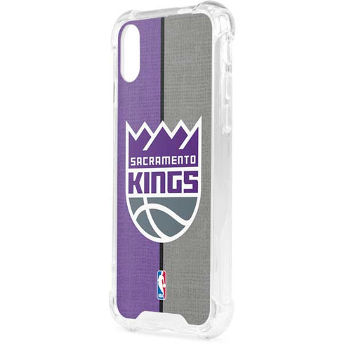 NBA Sacramento Kings Split Canvas iPhone XS Clear Case