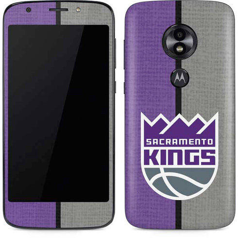NBA Sacramento Kings Split Canvas Moto E5 Play Skin