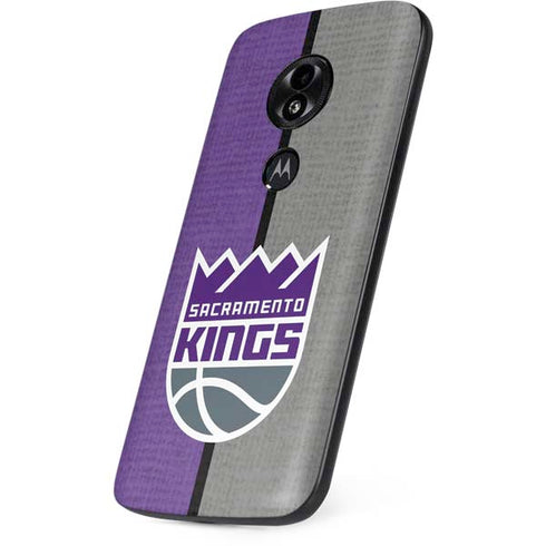 NBA Sacramento Kings Split Canvas Moto E5 Play Skin