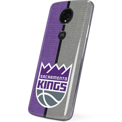 NBA Sacramento Kings Split Canvas Moto E5 Plus Skin