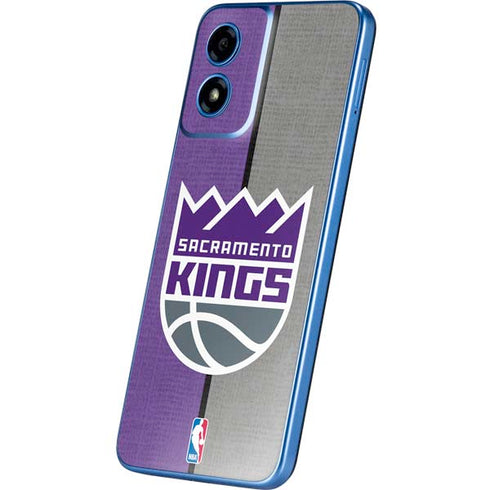 NBA Sacramento Kings Split Canvas Moto G Play 4G (2024) Skin