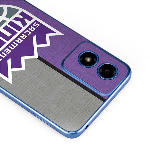 NBA Sacramento Kings Split Canvas Moto G Play 4G (2024) Skin