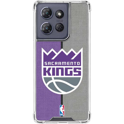 NBA Sacramento Kings Split Canvas Moto G Power 5G (2025) Clear Case