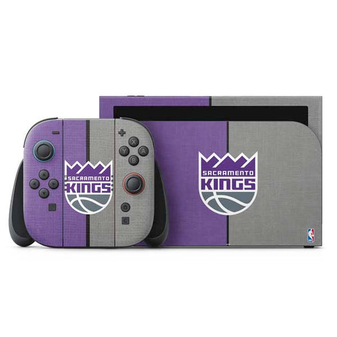 NBA Sacramento Kings Split Canvas Nintendo Skins