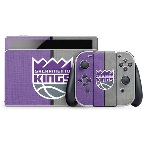 NBA Sacramento Kings Split Canvas Nintendo Skins