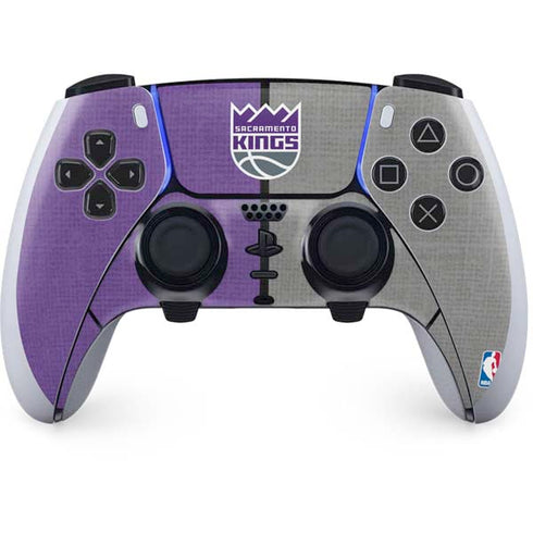 NBA Sacramento Kings Split Canvas PS5 DualSense Edge Pro Controller Skin