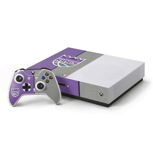 NBA Sacramento Kings Split Canvas Xbox One S Console and Controller Bundle Skin