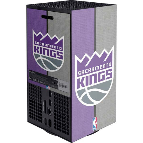 NBA Sacramento Kings Split Canvas XBox Series X Digital Edition Console Skin