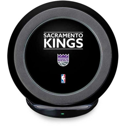 NBA Sacramento Kings Standard - Black Fast Charge Wireless Charging Stand Skin