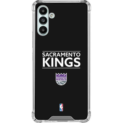 NBA Sacramento Kings Standard - Black Galaxy A13 5G Clear Case