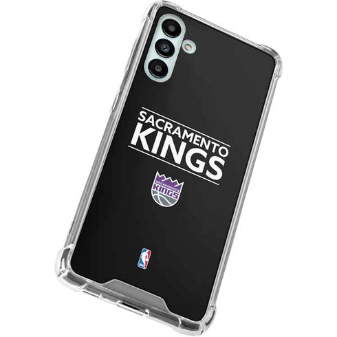 NBA Sacramento Kings Standard - Black Galaxy A13 5G Clear Case