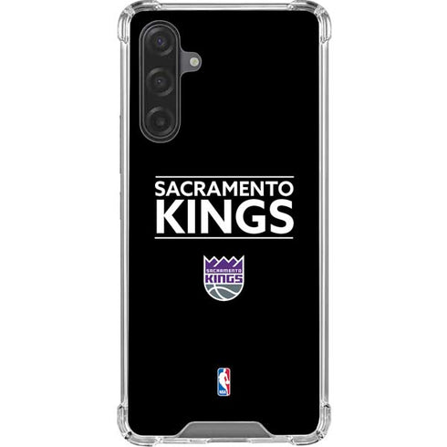 NBA Sacramento Kings Standard - Black Galaxy A17 Clear Case