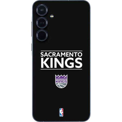 NBA Sacramento Kings Standard - Black Galaxy A35 5G Skin