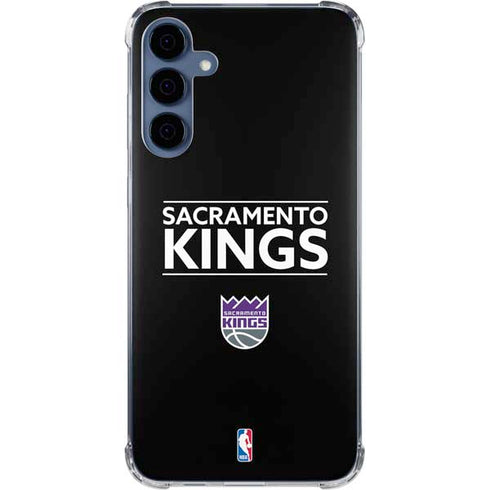 NBA Sacramento Kings Standard - Black Galaxy A55 5G Clear Case