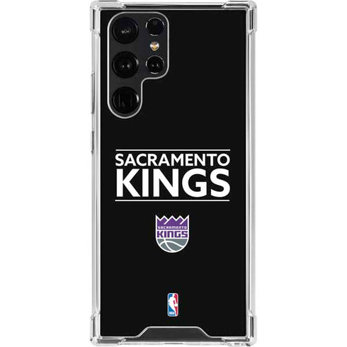 NBA Sacramento Kings Standard - Black Galaxy S23 Ultra Clear Case