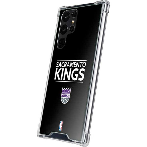NBA Sacramento Kings Standard - Black Galaxy S23 Ultra Clear Case