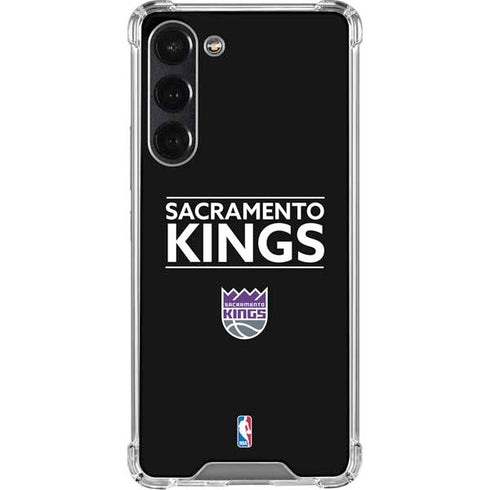 NBA Sacramento Kings Standard - Black Galaxy S24 FE Clear Case