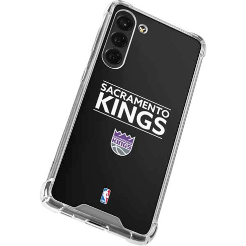 NBA Sacramento Kings Standard - Black Galaxy S24 FE Clear Case