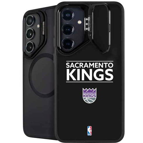 NBA Sacramento Kings Standard - Black Galaxy S24 FE Kickstand Case