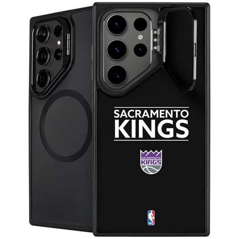 NBA Sacramento Kings Standard - Black Galaxy S24 Ultra Kickstand Case