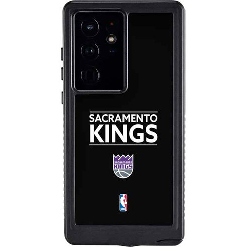 NBA Sacramento Kings Standard - Black Galaxy S24 Ultra Waterproof Case