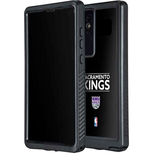 NBA Sacramento Kings Standard - Black Galaxy S24 Ultra Waterproof Case
