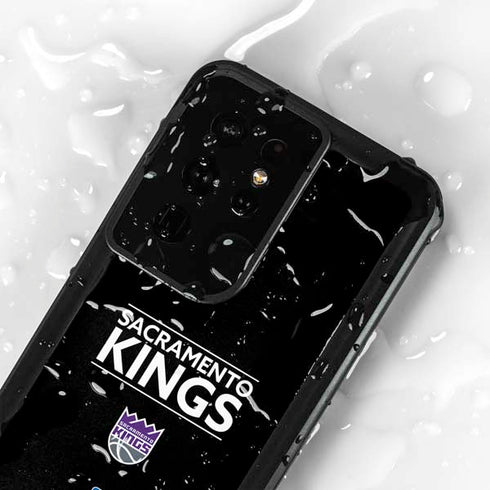 NBA Sacramento Kings Standard - Black Galaxy S24 Ultra Waterproof Case