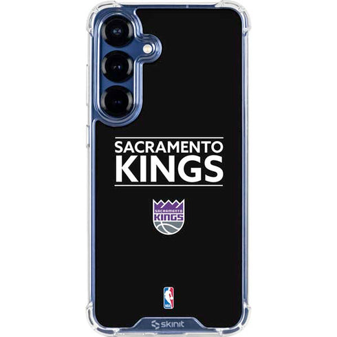NBA Sacramento Kings Standard - Black Galaxy S25 Clear Case