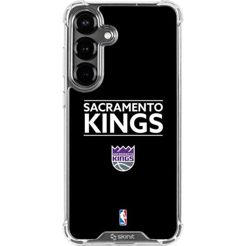 NBA Sacramento Kings Standard - Black Galaxy S26 Clear Case