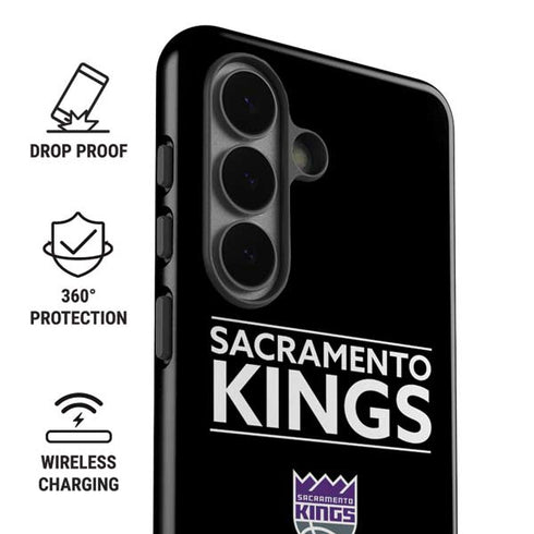 NBA Sacramento Kings Standard - Black Galaxy S26 Impact Case
