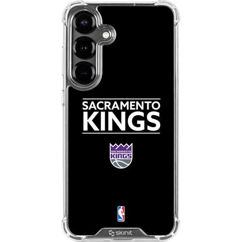 NBA Sacramento Kings Standard - Black Galaxy S26 Plus Clear Case